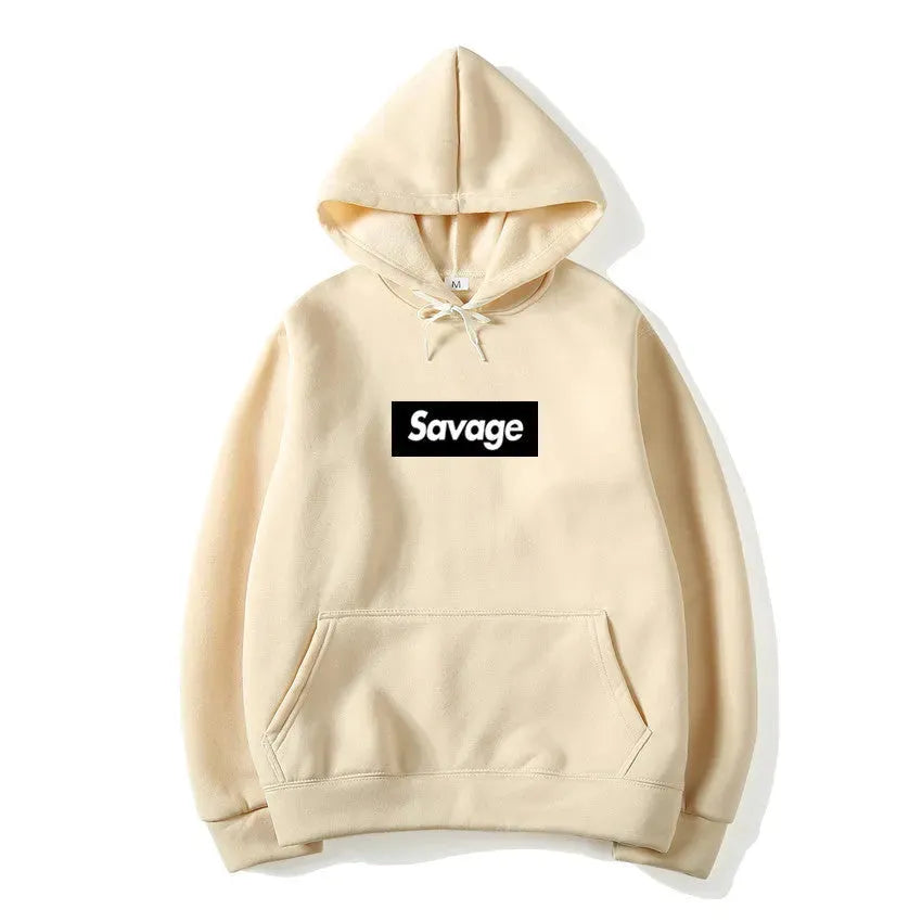 Hip Hop Hooded Sweatshirt with Letters - Bellarte Enchanté Hip Hop Hooded Sweatshirt with Letters